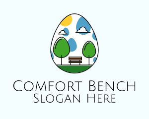 Bench - Nature Egg Park logo design
