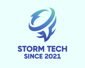 Storm - Tornado Thunder Business logo design