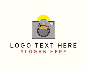 Summer-hat - Summer Getaway Camera logo design