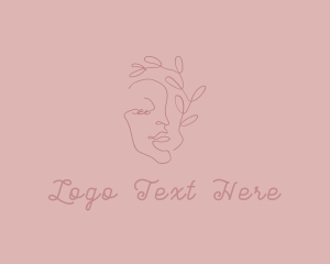 Pink - Minimalist Beauty Face logo design