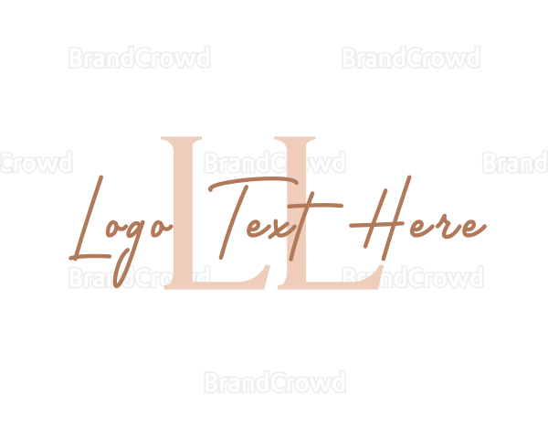 Classy Feminine Handwritten Logo