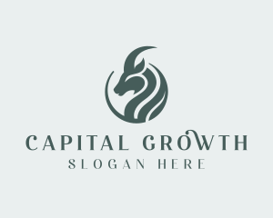 Goat Financing Investment logo design