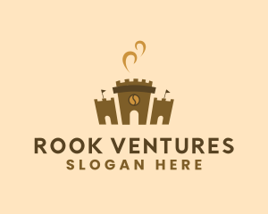 Rook - Coffee Castle Fortress logo design