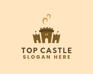 Coffee Castle Fortress logo design