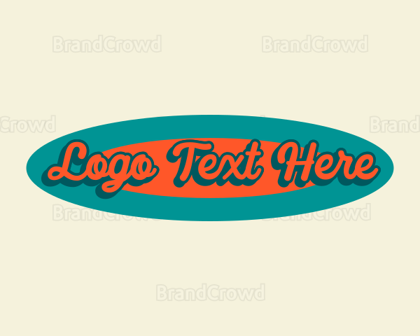 Retro Ocean Surfing Logo