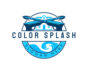 Pressure Wash Sanitation Clean  logo design