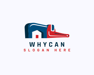 Wrench Plumbing House Logo