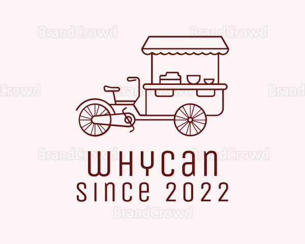 Red Bike Food Cart Logo