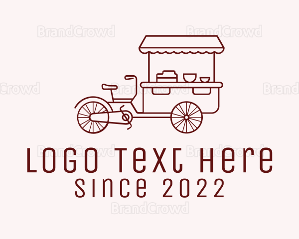 Red Bike Food Cart Logo