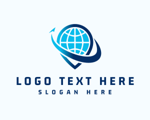 International - GPS Shipping Courier logo design