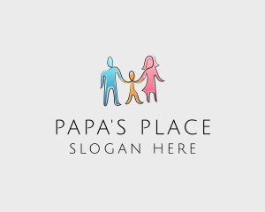 Father - Family Parenting Child Welfare logo design