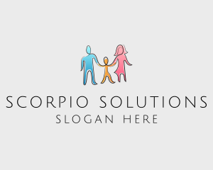 Family Parenting Child Welfare logo design