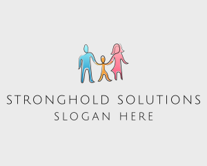 Family Parenting Child Welfare logo design