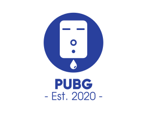 Tp - Blue Liquid Soap Dispenser logo design