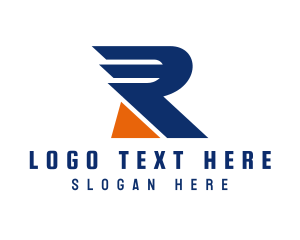 Race - Automotive Company Wing Letter R logo design