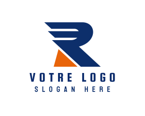 Automotive Company Wing Letter R Logo