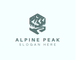 Alpine - Alpine Mountain Trekking logo design