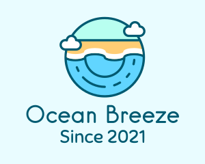 Summer Vacation Beach  logo design
