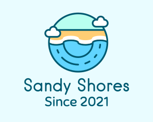 Summer Vacation Beach  logo design