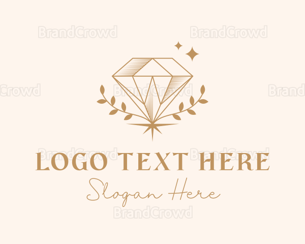 Gold Diamond Jewelry Logo
