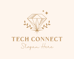 Gold Diamond Jewelry logo design