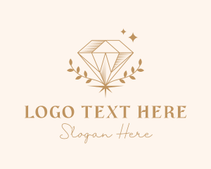 Gold Diamond Jewelry Logo