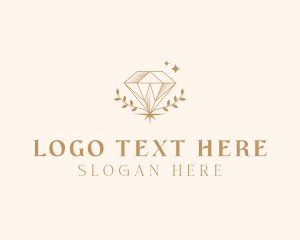 Gemstone - Gold Diamond Jewelry logo design
