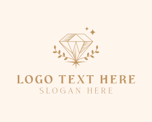 Luxe - Gold Diamond Jewelry logo design