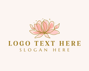 Beautician - Flower Beauty Wellness logo design