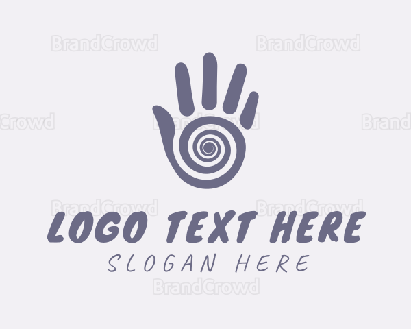 Vortex Hand Palm Logo