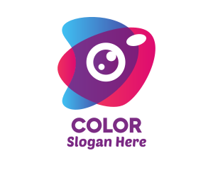 Colorful Camera Lens Logo