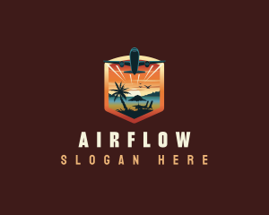 Airplane Travel Getaway logo design