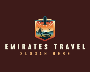 Airplane Travel Getaway logo design