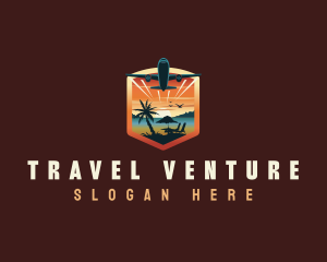 Airplane Travel Getaway logo design