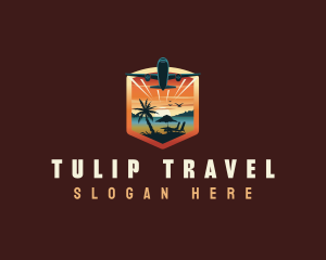 Airplane Travel Getaway logo design