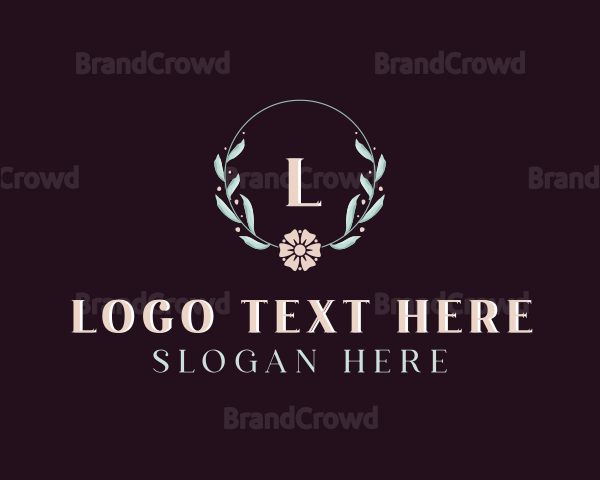 Organic Floral Leaf Logo