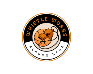 Whistle - Basketball Coach Whistle logo design