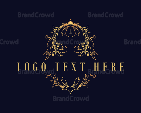 Luxury Elegant Wreath Logo