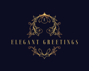 Luxury Elegant Wreath logo design