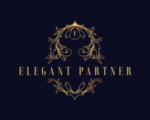 Luxury Elegant Wreath logo design