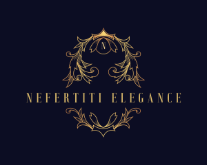 Luxury Elegant Wreath logo design