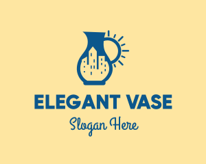 Vase - Pitcher Vase City logo design