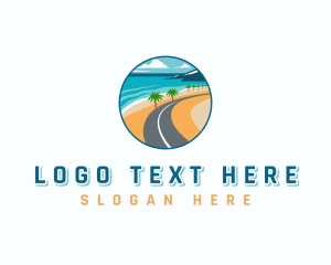 Highway - Beach Road Trip logo design