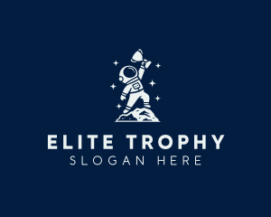 Trophy - Astronaut Success Trophy logo design