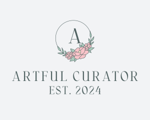 Floral Wreath Spa logo design