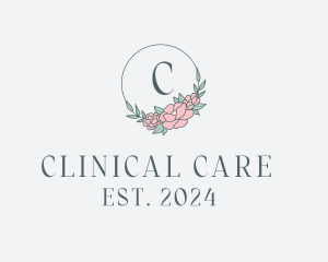 Floral Wreath Spa logo design