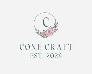 Floral Wreath Spa logo design