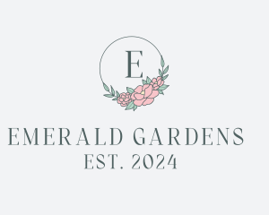 Floral Wreath Spa logo design