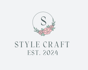 Floral Wreath Spa logo design