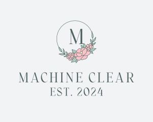 Wedding - Floral Wreath Spa logo design